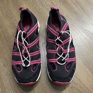 Speedo Water Shores Womens Size 8 Black Pink Hydro Outdoor Beach Waterproof